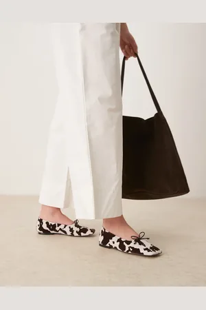 ASOS Bailarinas con de ante premium Lotus de -Multicolor