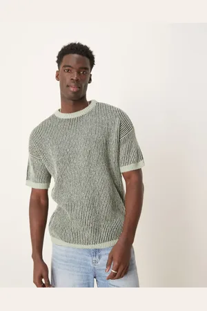 ASOS Camiseta holgada de punto de canalé de (parte de un conjunto)