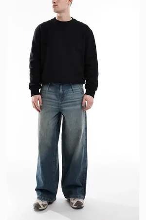 ASOS Vaqueros azules muy holgados con lavado medio de