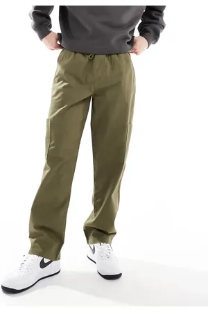 ASOS Pantalones cargo verdes de corte recto de