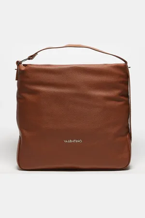 VALENTINO Bolso de hombro color tostado holgado extragrande Peonies de Valentino-Marrón