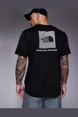 The North Face Camiseta negra con estampado trasero de recuadro 24/7 Box NSE de Training