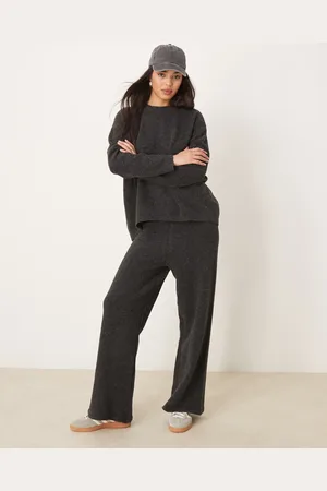 New Look Pantalones grises de punto de (parte de un conjunto)