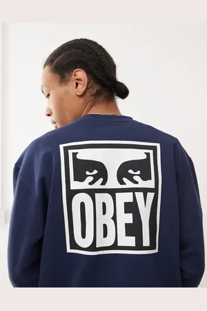 Obey Sudadera con estampado gráfico de ojos Icon Eyes de -Gris