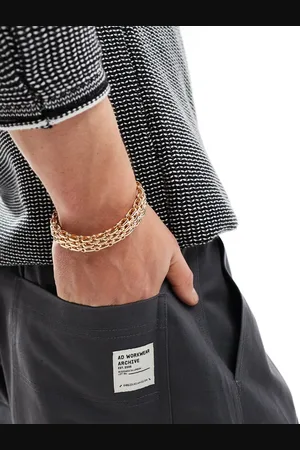 ASOS Pulsera dorada estilo pulsera de reloj de