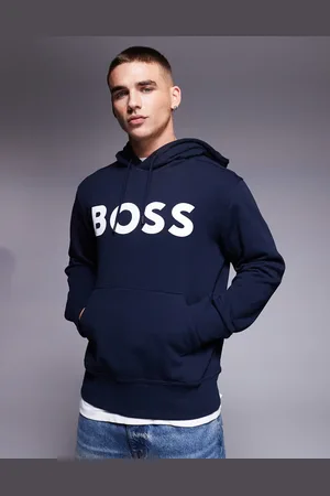 HUGO BOSS Sudadera holgada con capucha y logo grande en el pecho Webasic de