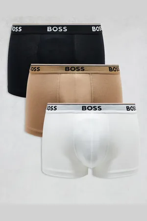 HUGO BOSS Pack de 3 calzoncillos de color negro, tostado y blanco con logo en la cinturilla Power de -Multicolor