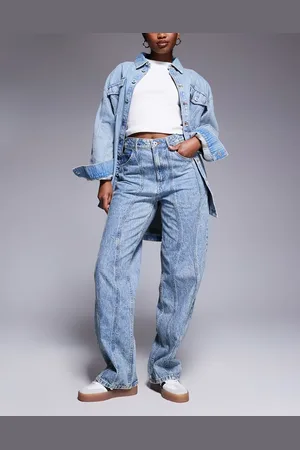 Hugo Blue Vaqueros azules con costuras onduladas Leni de