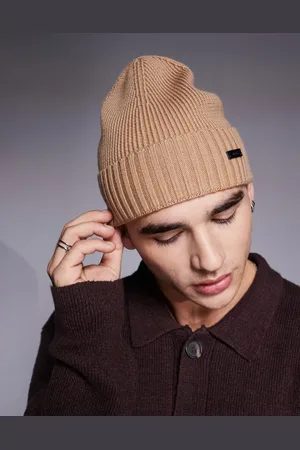 HUGO BOSS Gorro de punto Fati de BOSS-Marrón