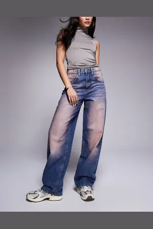 ASOS Vaqueros de corte barrel holgado con efecto aerografiado de Weekend Collective-Multicolor