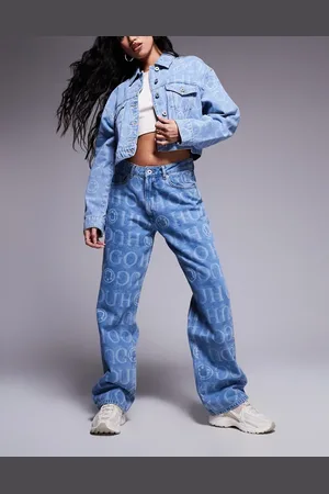 Hugo Blue Vaqueros azules con estampado integral del logo Elyah de (parte de un conjunto)