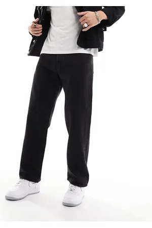 JACK & JONES Vaqueros negros rígidos holgados Alex de