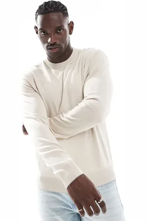 River Island Jersey color piedra de punto fino de -Beis neutro