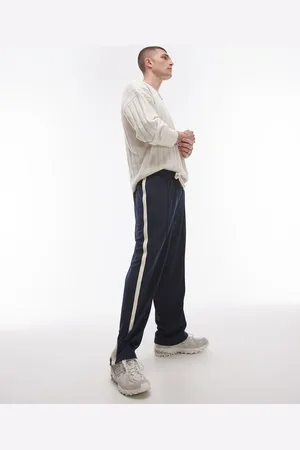 Topman Joggers de pernera recta con raya lateral de