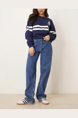 Calvin Klein Vaqueros de corte suelto con lavado medio estilo años 90 de -Azul