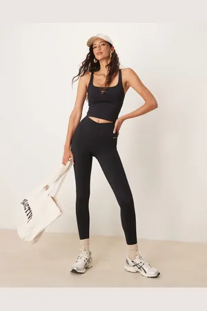 Tala Leggings negros de talle alto con cinturilla de pico Skinluxe de