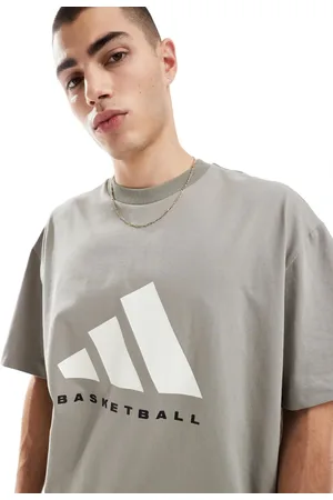 adidas Camiseta gris de adidas Basketball-Neutro