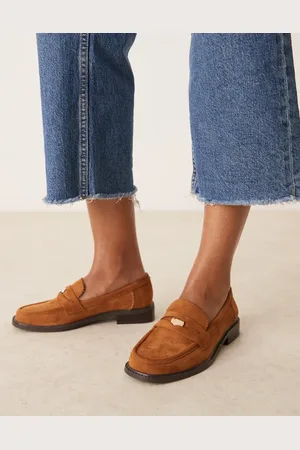 ASOS Mocasines clásicos color tostado de antelina Match de -Marrón
