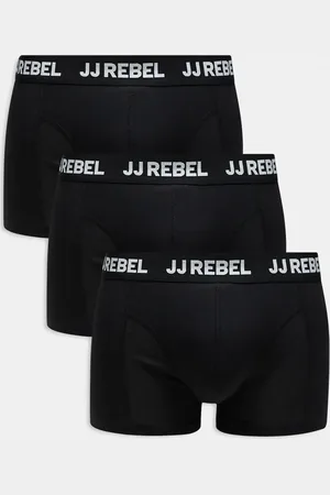 JJ Pack de 3 calzoncillos negros de