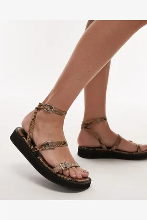 Topshop Sandalias con estampado de y hebilla Jake de -Multicolor