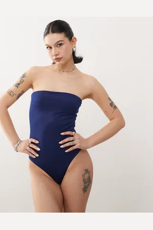 Monki Bañador con escote palabra de honor de