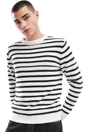Another Influence Jersey a rayas de colores suelto con cuello redondo de punto de -Multicolor