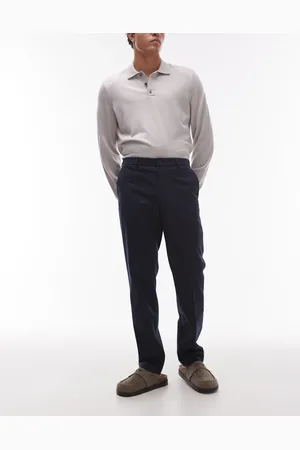 MANGO Pantalones de sastre con patrón de espiga de
