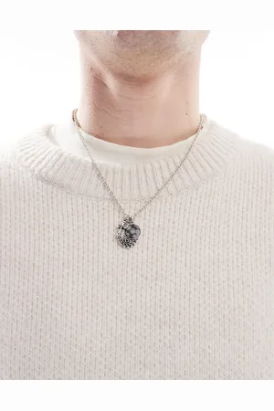 ASOS Collar con colgante de san Cristóbal y piedra semipreciosa de