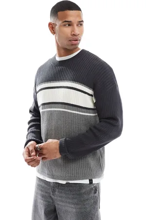 Hollister Jersey multicolor de corte cuadrado con paneles en contraste de punto de