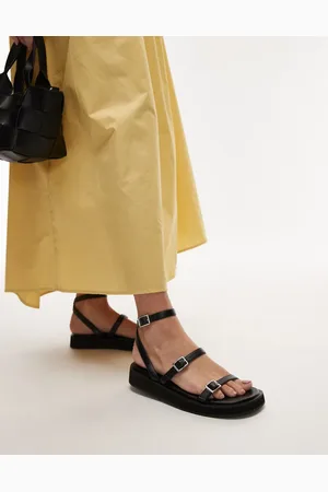 Topshop Sandalias negras con hebilla Jake de