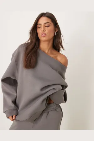 ASOS Sudadera con hombro caído de (parte de un conjunto)