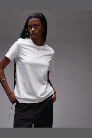 ARKET Camiseta blanca de manga corta de
