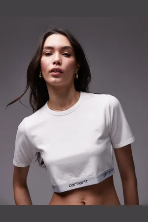 Carhartt Top corto con estampado de texto de Carhartt