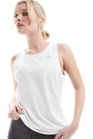 PUMA Camiseta blanca sin mangas Run Velocity de