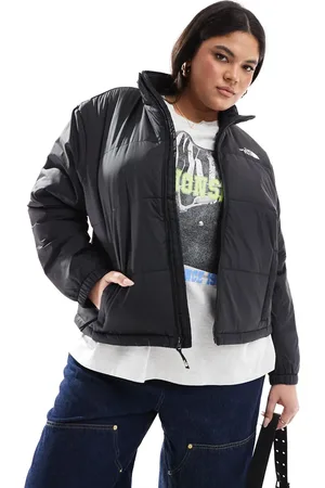 The North Face Chaqueta negra acolchada Gosei de Plus-Negro