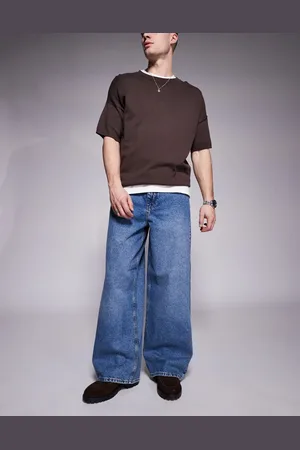 ASOS Vaqueros azules muy holgados con lavado medio de