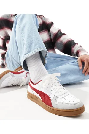 PUMA Zapatillas de deporte blancas y rojas Indoor de