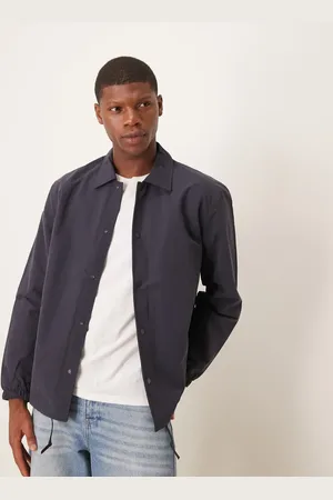 SELECTED Chaqueta azul marino de estilo entrenador de