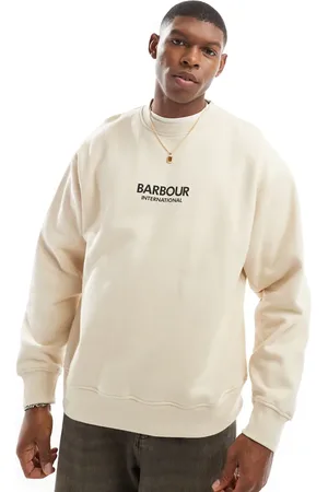 Barbour Sudadera color piedra extragrande con cuello redondo Formula de -Neutro