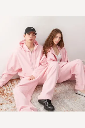 COLLUSION Sudadera con capucha, estampado de coordenadas y cremallera de Unisex (parte de un conjunto)