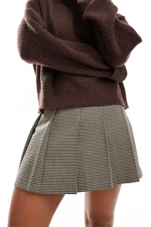 Miss Selfridge Minifalda escocesa a plisada de -Multicolor