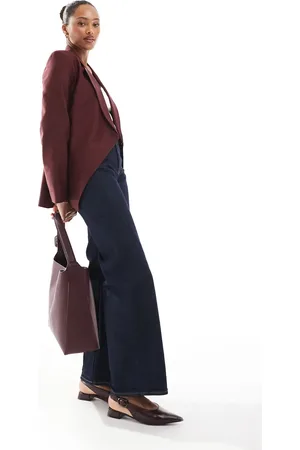 ASOS Americana con parte delantera cruzada de -Rojo