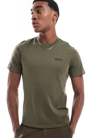 Barbour Camiseta caqui con logo pequeño de -Verde