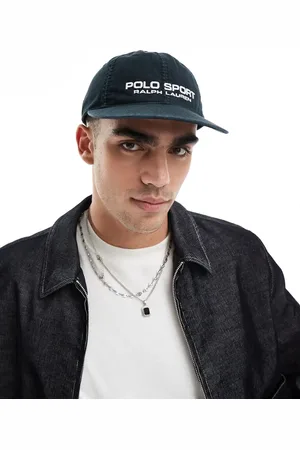 Ralph Lauren Gorra de béisbol negra con logo de sarga de algodón Authentic de la colección cápsula Sport de