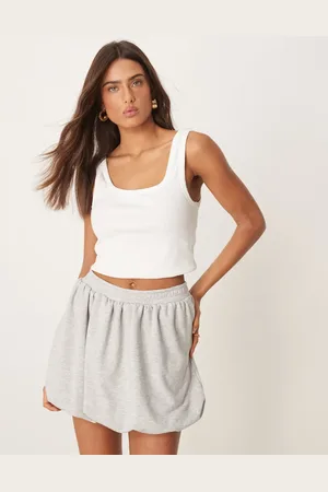 ASOS Minifalda jaspeado con diseño abullonado de punto liso de
