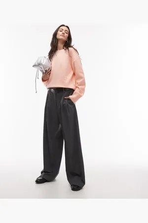 & OTHER STORIES Jersey naranja pastel con cuello redondo de