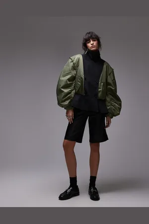 ASOS Chaqueta bomber caqui desestructurada de -Verde