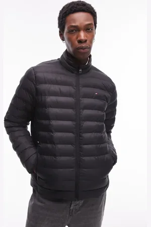 Tommy Hilfiger Chaqueta negra guateada de