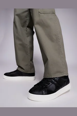 Armani Exchange Zapatillas de deporte negros con logo de