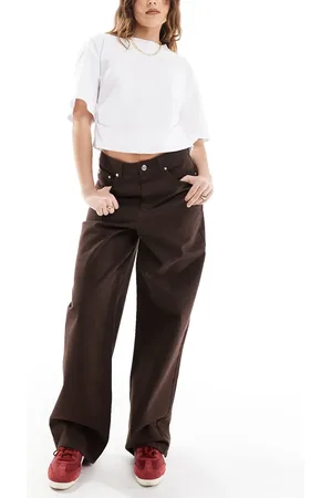 Miss Selfridge Vaqueros marrones holgados de